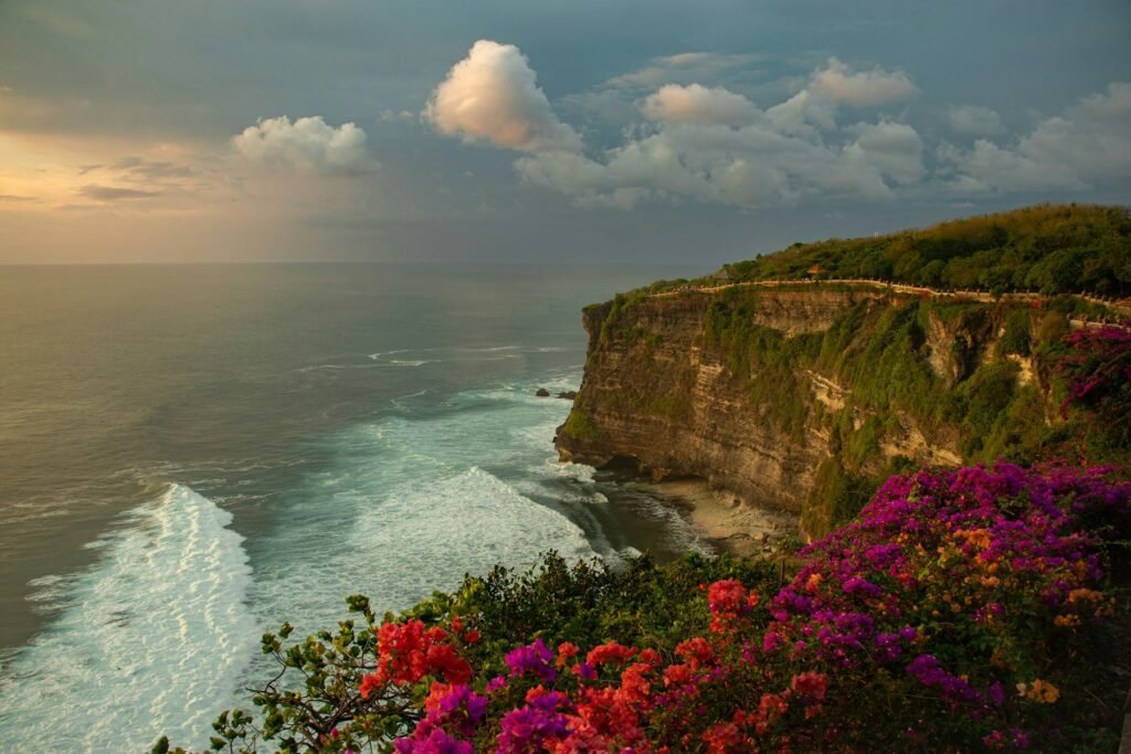 Sea cliffs at Uluwatu Temple, Bali